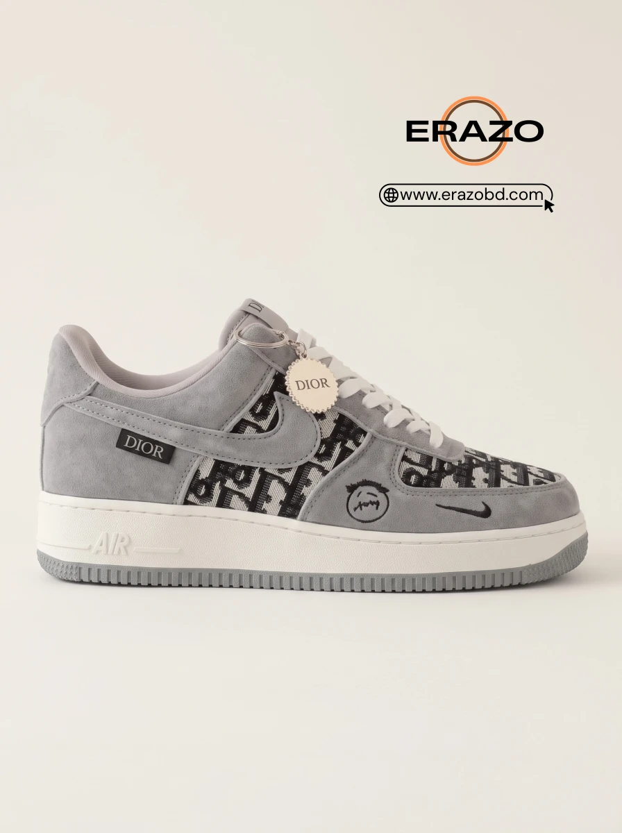 Air Force 1 x Dior Grey Suede 1:1