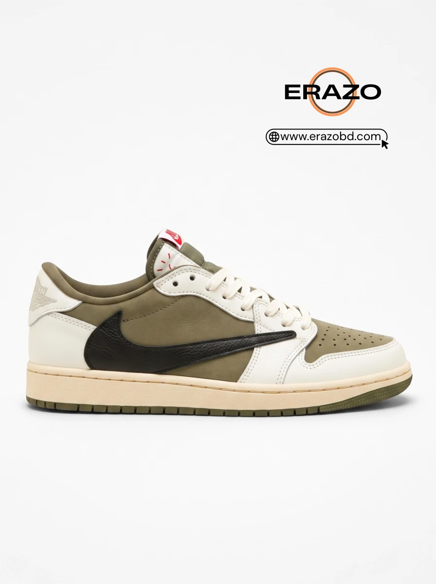 Air Jordan 1 Low OG 'Medium Olive' x Travis Scott 1:1